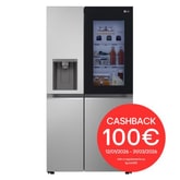 Frigorifero Side-by-Side InstaView | Classe D, 635L | Wi-Fi, Dispenser con allaccio, Fresh Balancer, No frost | Argento